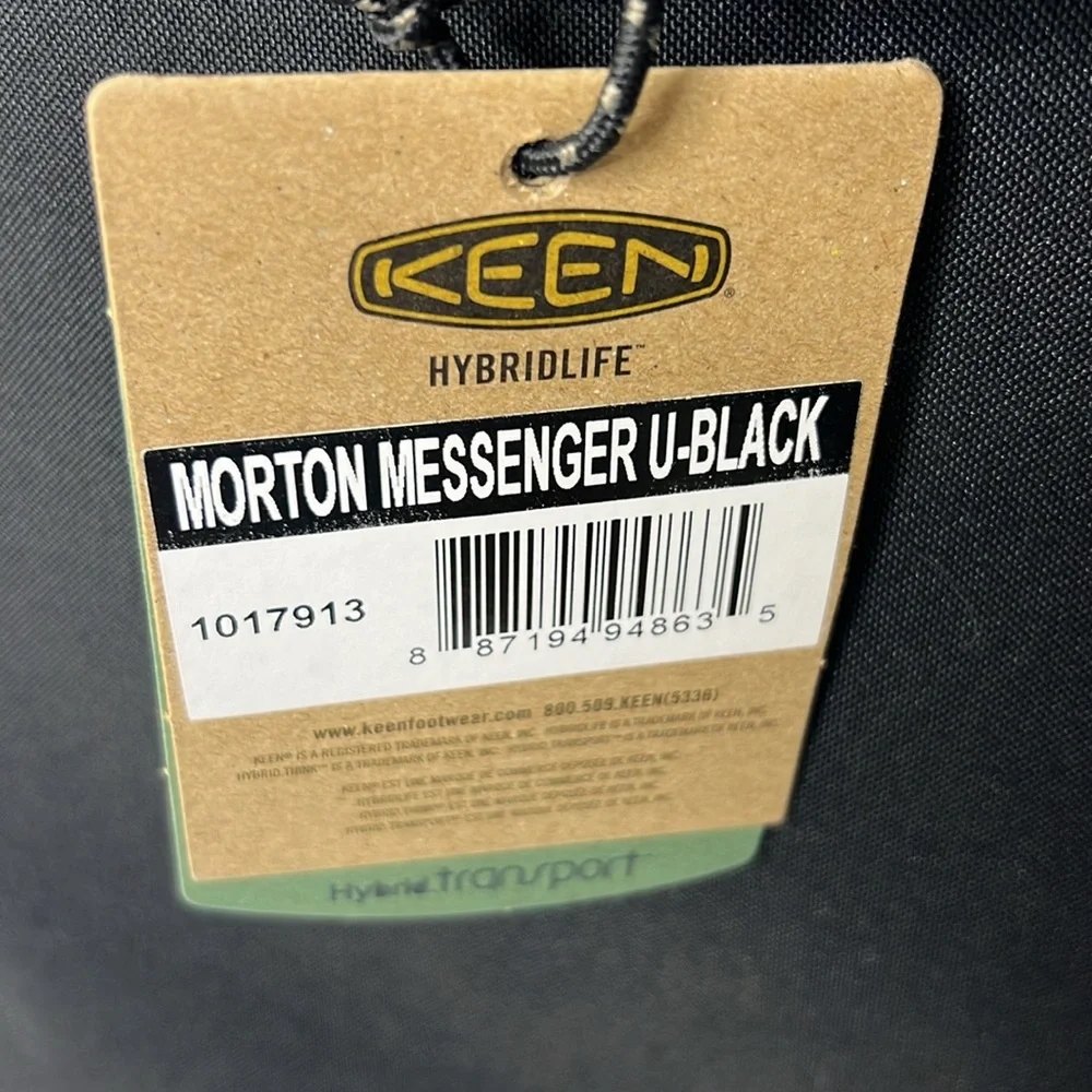 KEEN NWT MORTON MESSENGER BAG HYBRID LIFE U-BLACK